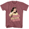 Rouge Grease t-shirt featuring Grease Brusha Brusha Brusha design