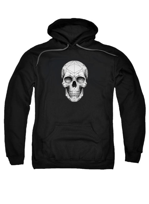 Black Geometric Skull Hoodie