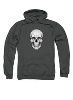 Charcoal Geometric Skull Hoodie