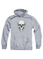 Gray Geometric Skull Hoodie