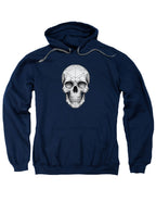 Navy Geometric Skull Hoodie