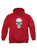 Red Geometric Skull Hoodie
