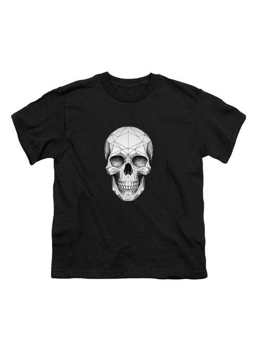 Black Geometric Skull Youth/Toddler T-Shirt