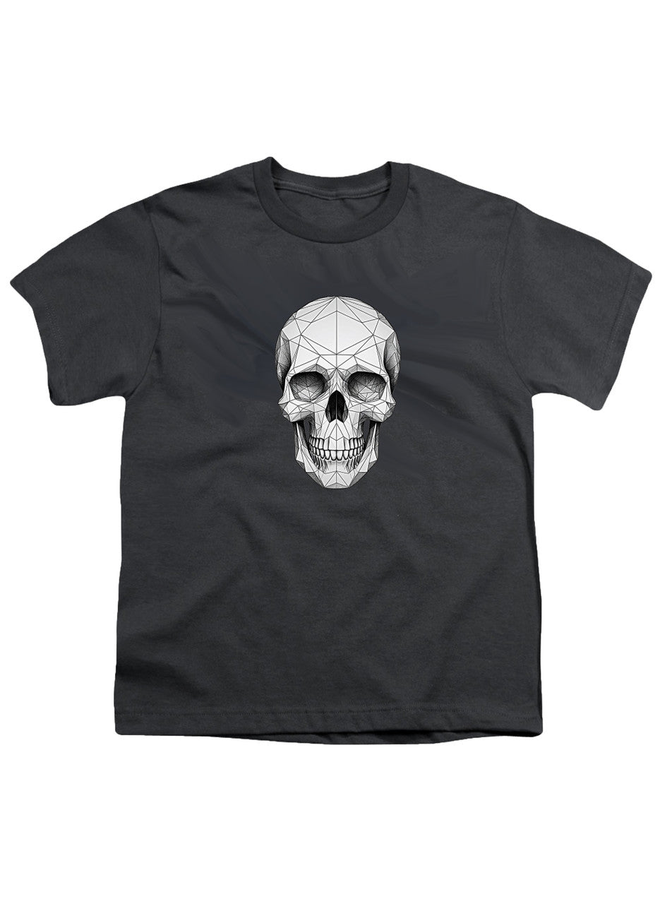 Charcoal Geometric Skull Youth/Toddler T-Shirt