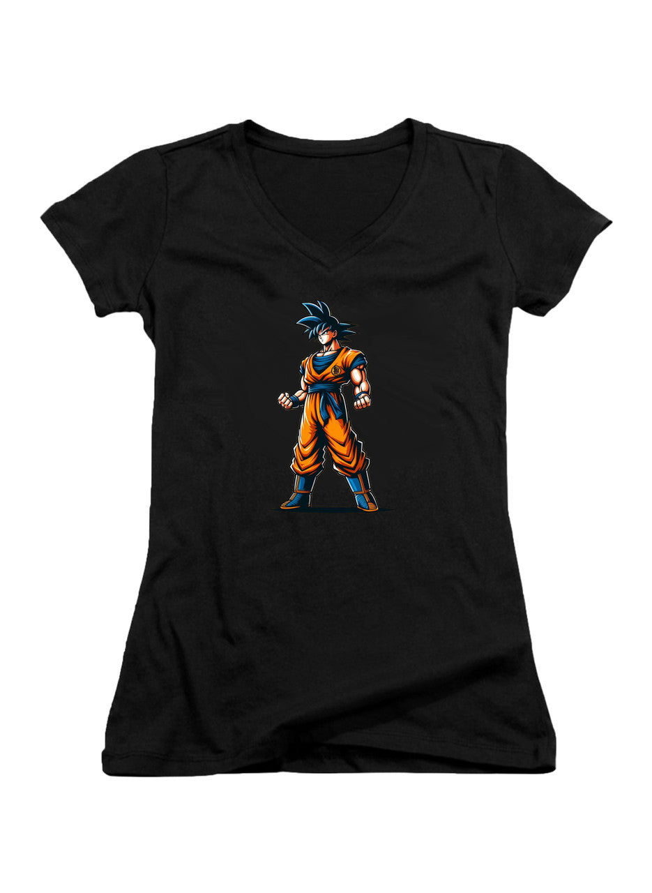 Black Goku Juniors V-Neck T-Shirt