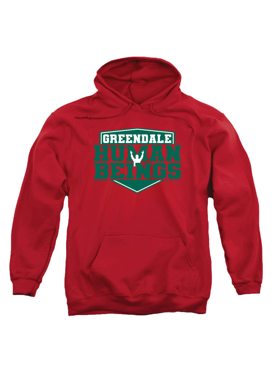 Red Greendale Human Being Hoodie