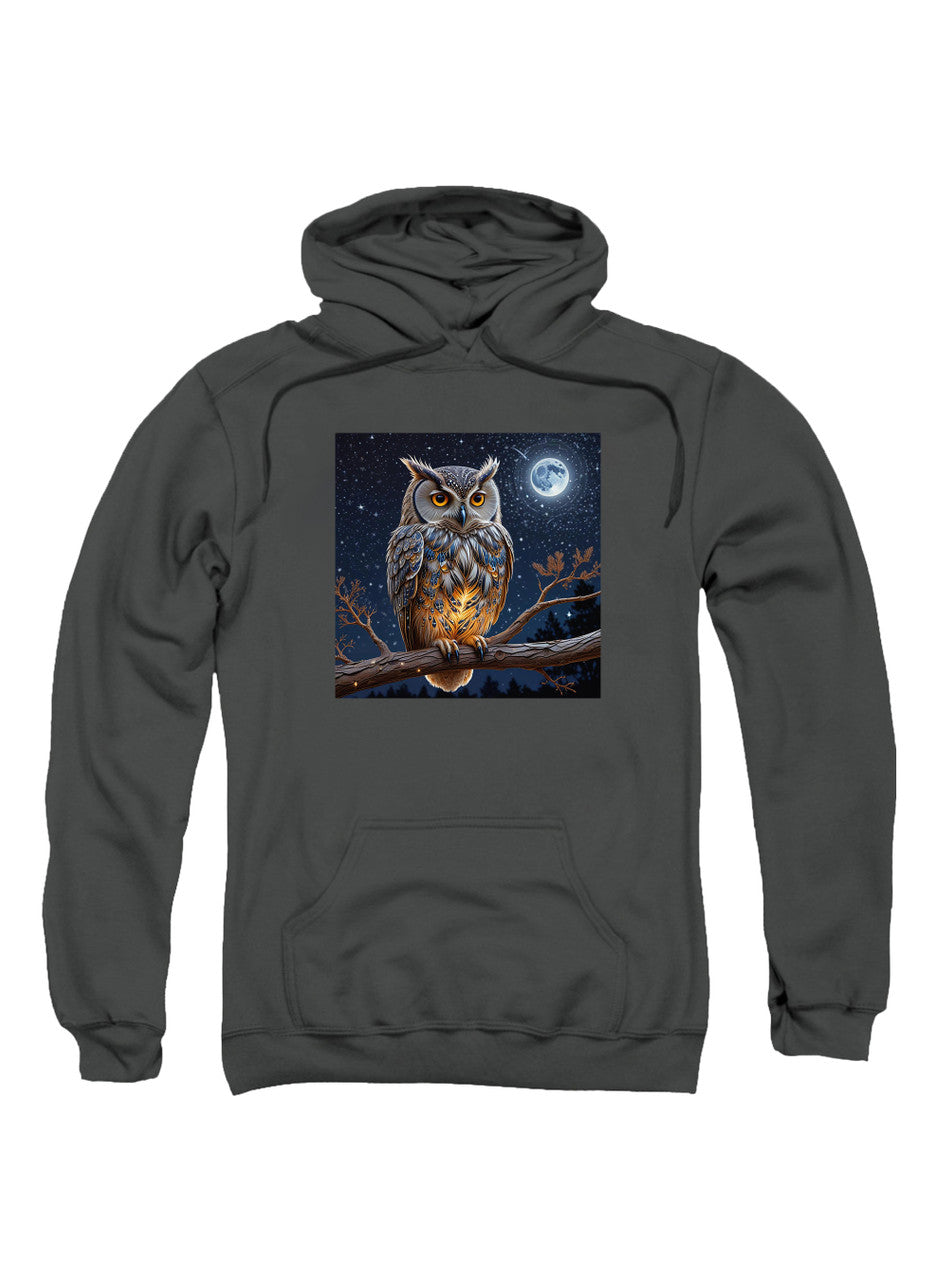 Charcoal Griffin Owl Hoodie