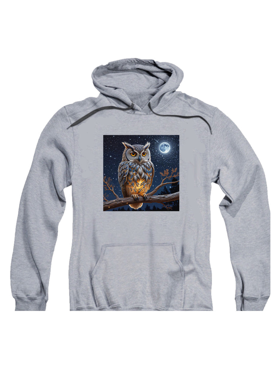 Gray Griffin Owl Hoodie