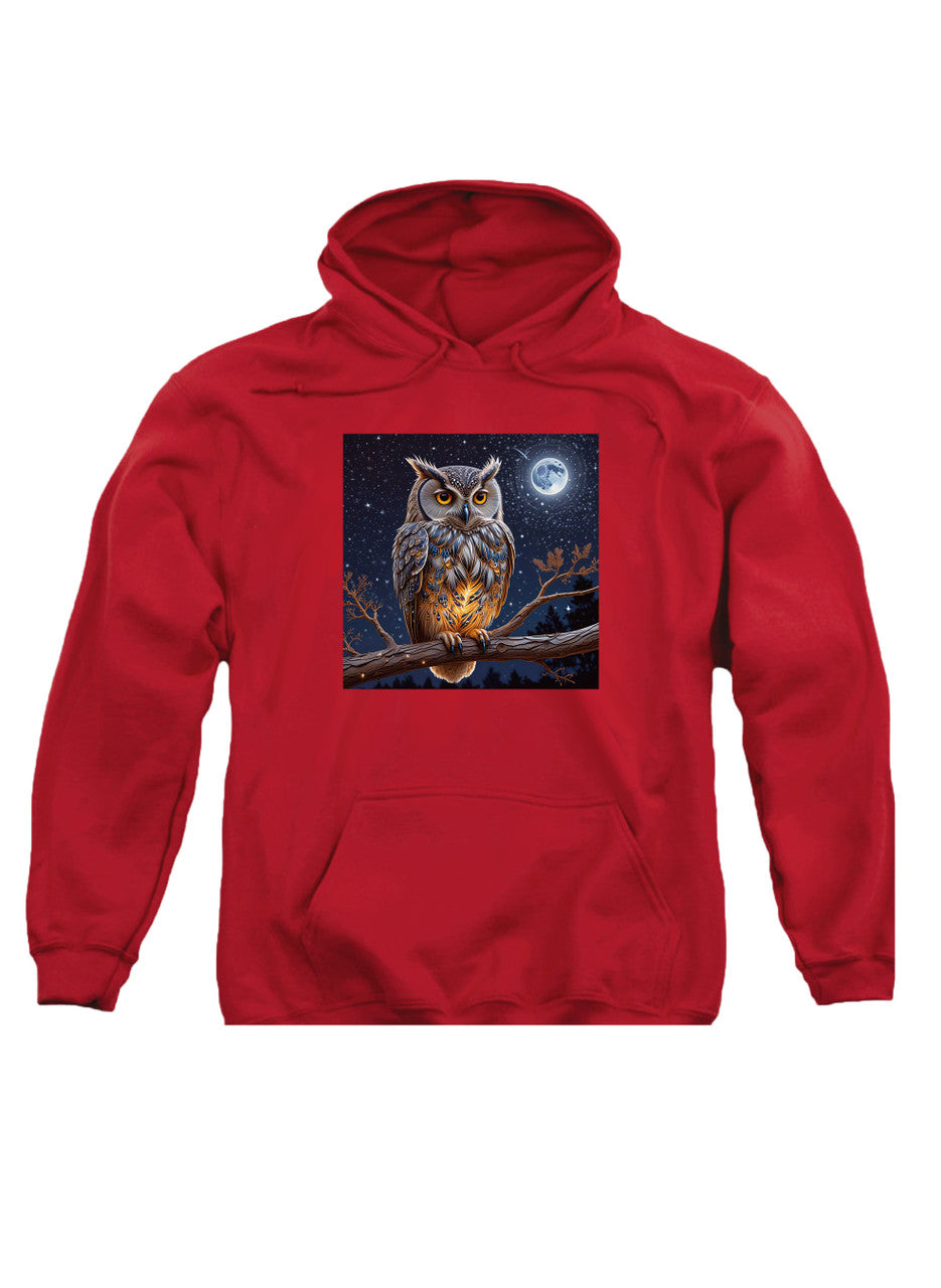 Red Griffin Owl Hoodie