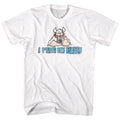 White Hagar the Horrible t-shirt featuring Hagar the Horrible I Fear No Beer design