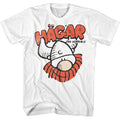 White Hagar the Horrible t-shirt featuring Hagar the Horrible portrait design