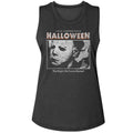 Halloween Ladies Muscle Tank - Logo and Photo