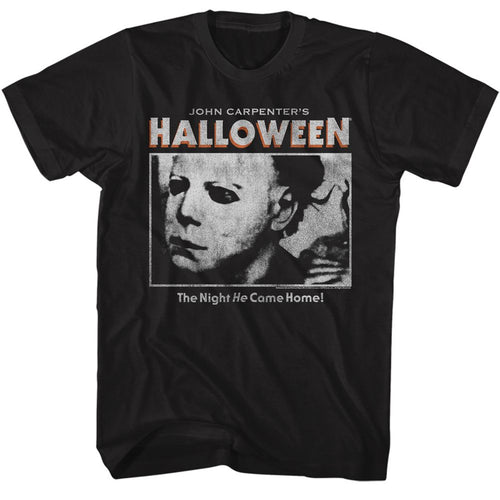 Black Halloween t-shirt featuring Halloween Logo and Photo design