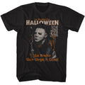 Black Halloween t-shirt featuring Halloween Spanish Poster design