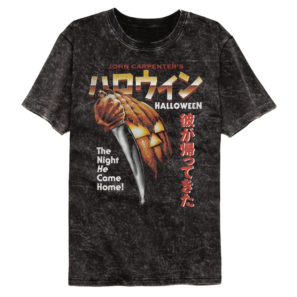Halloween Mineral Wash T-Shirt - Night He Came Home Japanese