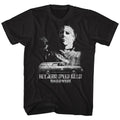Black Halloween t-shirt featuring Halloween Speed Kills design