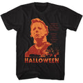 Black Halloween t-shirt featuring Halloween Neighborhood Watch design