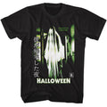 Black Halloween t-shirt featuring Halloween Sheet With Glasses design — Bob's ghost-Bob disguise