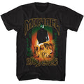 Black Halloween t-shirt featuring Halloween Michael Myers v2 design