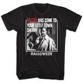 Black Halloween t-shirt featuring Halloween Death design