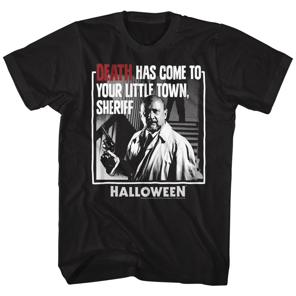 Black Halloween t-shirt featuring Halloween Death design