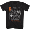 Black Halloween t-shirt featuring Halloween Hollow design