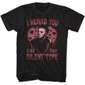 Black Halloween t-shirt featuring Halloween Silent Type design