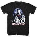 Black Halloween t-shirt featuring Halloween Ensemble design