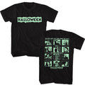 Black Halloween t-shirt featuring Halloween That Boy's Eyes design (front and back)