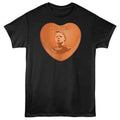 Black Halloween t-shirt featuring Halloween Candy Heart design
