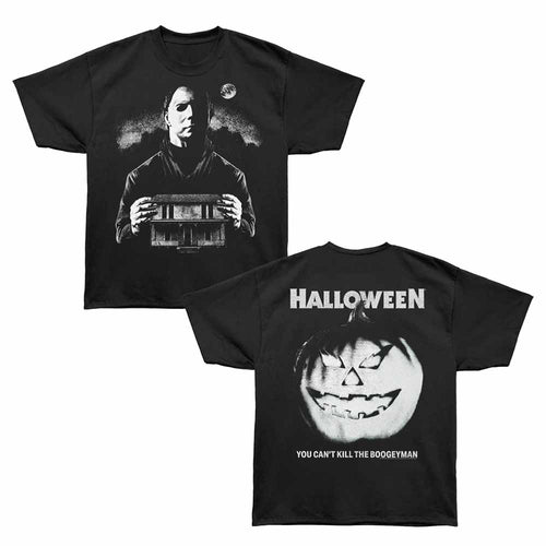 Halloween Oversized T-Shirt - Myers With House F&B