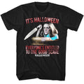 Black Halloween t-shirt featuring Halloween Good Scare design