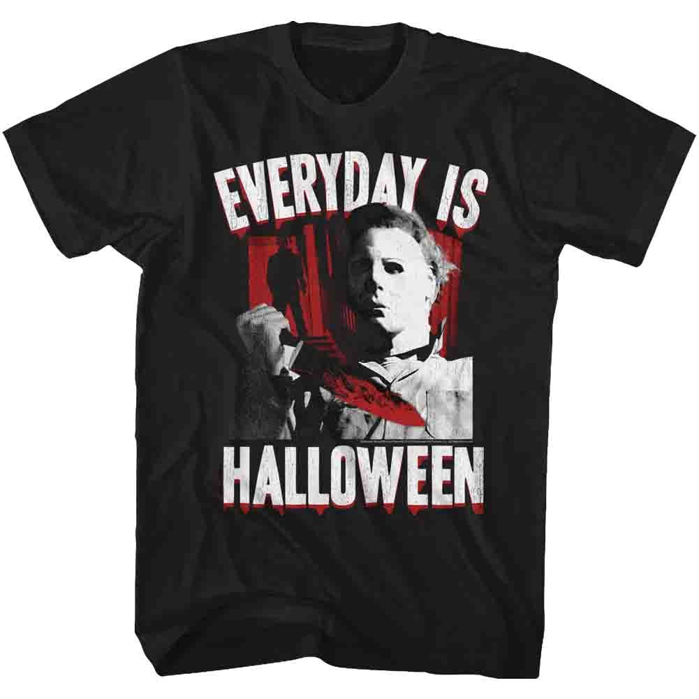 Black Halloween t-shirt featuring Halloween Everyday design