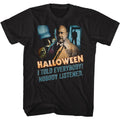 Black Halloween t-shirt featuring Halloween Nobody Listened design