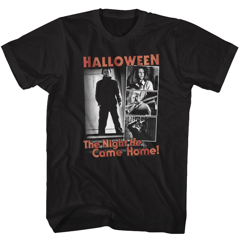 Black Halloween t-shirt featuring Halloween The Night design