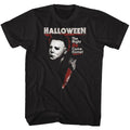 Black Halloween t-shirt featuring Halloween He design