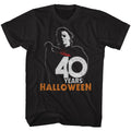 Black Halloween t-shirt featuring Halloween 40th Anniversary design