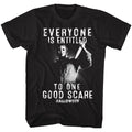 Black Halloween t-shirt featuring Halloween One Good Scare design