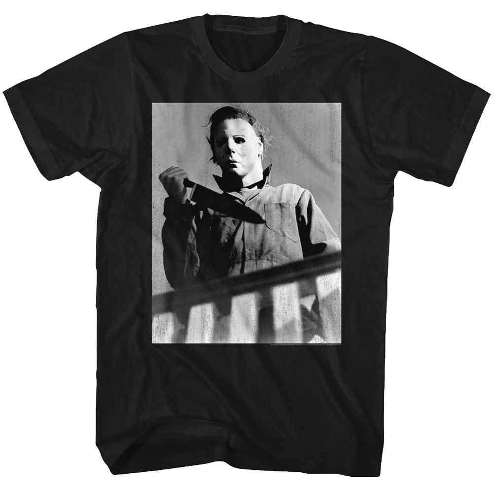 Black Halloween t-shirt featuring Halloween Knife Gloom design