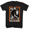 Black Halloween t-shirt featuring Halloween Mess design