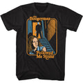 Black Halloween t-shirt featuring Halloween Boogeyman Followed design