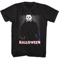 Black Halloween t-shirt featuring Halloween In The House design