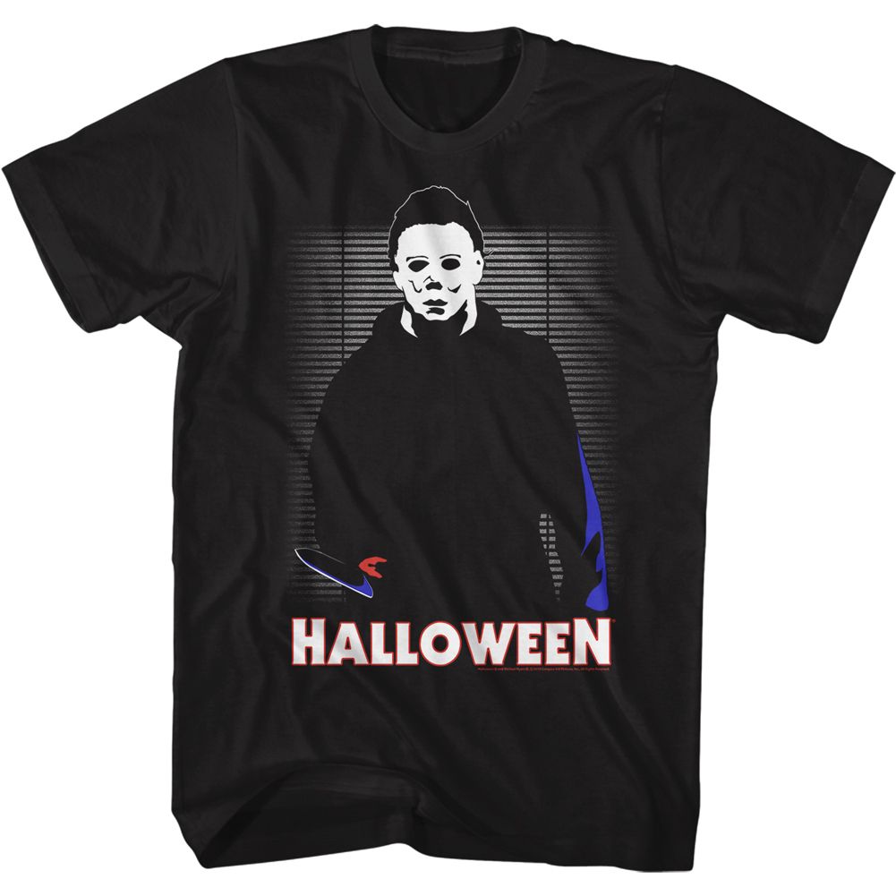 Black Halloween t-shirt featuring Halloween In The House design