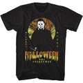 Black Halloween t-shirt featuring Halloween Myers The Boogyman design