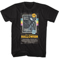 Black Halloween t-shirt featuring Halloween VHS Tape design