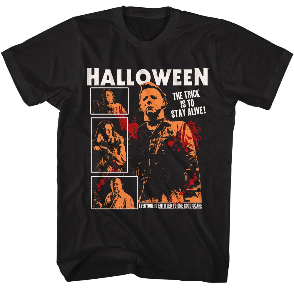 Black Halloween t-shirt featuring Halloween Blood Splatter design