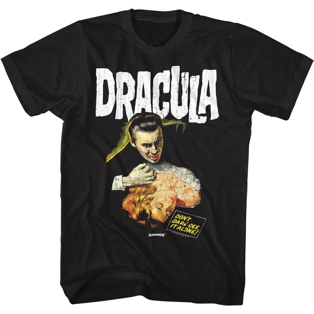 Black Hammer Horror t-shirt featuring Hammer Horror Dracula and Lady design