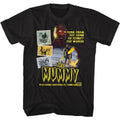 Black Hammer Horror t-shirt featuring Hammer Horror The Mummy with photographs design