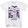 White Hammer Horror t-shirt featuring Hammer Horror Double Creature Feature design