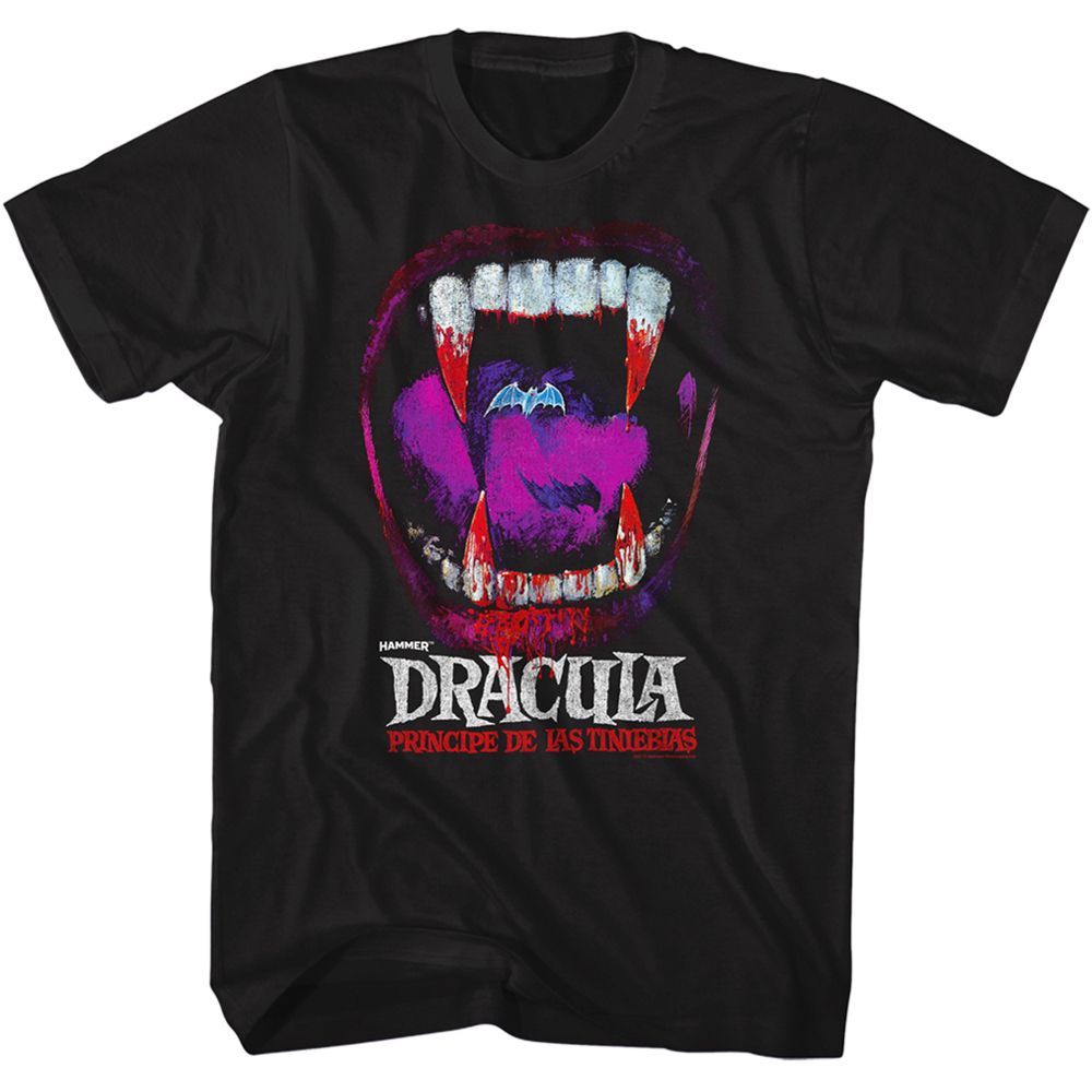 Black Hammer Horror t-shirt featuring Hammer Horror Dracula Bite design